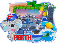 Decorative Magnets for Gold Coast Cairns Perth Brisbane Melbourne Sydney Melbourne Australia City Landmark Unique Souvenirs
