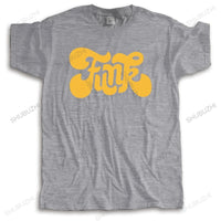 summer t-shirt men brand teeshirt Funk, Cool Music Yellow Quote Men'S Tee -Image By Gyms Fitness Black men t shirt euro size
