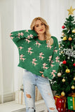 ZEKYE Christmas Sweater Woman Women's Clothing Winter Women's Sweater Women's Dress Long Sleeve Red Sweater Pull Y2k Pullover