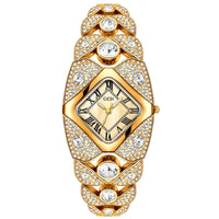 2025 New Women Watch Light Luxury Brand Diamond Inlaid Bracelet Watches Waterproof Ladies Fashion Quartz Clock Wristwatch Gift