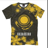 Kazakhstan Flag Graphic T Shirts Men Military 3D Printed T-shirt Classic O-Neck Oversized Women T Shirt Streetwear Mens Clothing