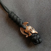 Vintage Hand-knitted Lanyard Keychain Biker helmet Pendant Paracord Rope weave Accessories Bag Hanging Handmade Car Keyring