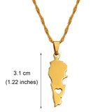 Anniyo Syria Lebanon Pendant Necklaces for Women Girls Jewelry