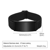 Vnox Custom Picture Photo Bracelets for Men Women, Adjustable Wristband, Personalized Image Text Name Momerial Bracelets Gift