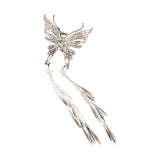 Y2K Style Metal Butterfly Hair Clip For Women Glitter Rhinestone Tassel Hair Clip Girls Trendy Exquisite Jewelry Hair Accessory
