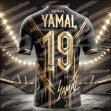 New Hot Selling Yamal Fashion 3D Printed Men's Fan Commemorative T-shirt Daily Sports Quick Drying Jersey