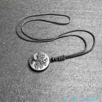 Natural Genuine Obsidian Life Tree Necklace Pendant Healing Crystal Guardian Jade Pendant Male and Female Jade Necklace Jewelry