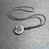 Natural Genuine Obsidian Life Tree Necklace Pendant Healing Crystal Guardian Jade Pendant Male and Female Jade Necklace Jewelry