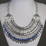 Fashion Ethnic Gypsy Bohemian Choker Necklace For Women Beads Drop Tassel Vintage Big Statement Collier Femme Party Jewelry Gift