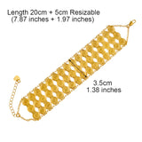 Anniyo Gold Color Money Coin Bracelet Islamic Muslim Arab Coins Bracelet for Women Men Middle Eastern Jewelry African @@