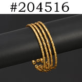 Anniyo 4Pieces Thin Bracelet For Women Girls Middle East Africa Arabia Ethiopian Wedding Party Christmas Gifts #204516