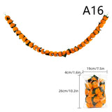 1Pc Indian Style Marigold Flower Garland With Flowers For Day Of The Dead Diwali Home DIY Craft Party Halloween Party Decor