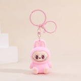 Kawaii Keychain With Bow Car Hanging Pendant Decor Cartoon Backpack Hanging Keychain Charms Keyrings Party Gift For Kid брелок