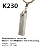Natural Meteorite Material Specimen Muonionalusta Sky Iron Meteorite Necklace Iron Meteorite Pendant Men's Ladies Jewelry