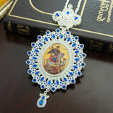 Orthodox Church Cross Pendant - Father's Chest Pendant for Religious Rituals George Statue Pendant