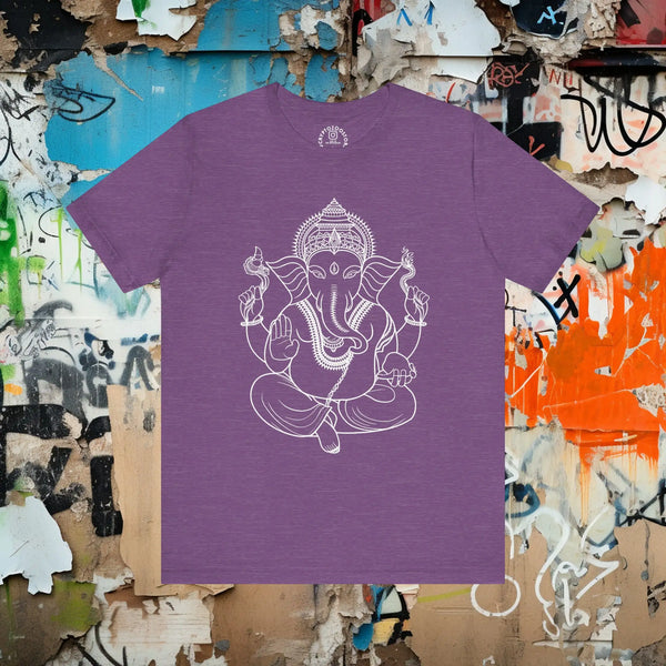 Ganesh T Shirt Hindu Deity Spiritual Top Yoga Indian Gods Clothing Meditation Wear Elephant God Om Bohemian