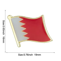 Bahrain Flag Badge Flag Brooch National Flag Lapel Pin International Travel Pins