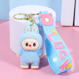 Kawaii Keychain With Bow Car Hanging Pendant Decor Cartoon Backpack Hanging Keychain Charms Keyrings Party Gift For Kid брелок
