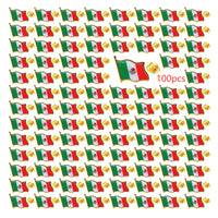 Mexico Flag Lapel Pins - Bulk Pack Mexican National Emblem Badges for Jackets Hats Backpacks And Clothes