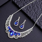 Ladies' Fashion Design Geometric Claw Chain Series Necklace Earrings Jewelry Set Suitable for Wedding, Party, Festival Gifts