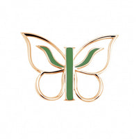 Hanreshe Classic Butterfly Psi Psychology Brooch Pins Medical Enamel Lapel Badge Jewelry Gift for Psychiatrist Doctor Nurse