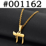 Anniyo Jehovah Yahweh Hebrew Alphabet YHWH Chai Necklaces Stainless Steel Amulet Messianic Religious Jewish Jewelry @001062