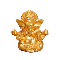 Creative Decorative Ganesha Buddha Statue Handicraft Resin Art Elephant God Sculptures Carved Rresin Ganesha Ornaments Car Decor