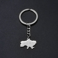 Anniyo Ukrainian Keychain Ukraine Key Ring Ukrainian Jewelry Key Chains for Women Men #000150