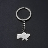 Anniyo Ukrainian Keychain Ukraine Key Ring Ukrainian Jewelry Key Chains for Women Men #000150