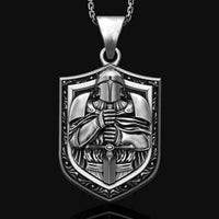 Retro Devil Mask Pendant Japanese Samurai Style Punk Pendant Necklace Men's Gothic Halloween Jewelry Gift