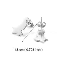 Anniyo Pakistan Map Stud Earrings for Women Girls Jewelry #300321