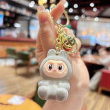Cross-Border Hot Sale Cartoon Keychain Plush Key Holder Cute Doll Bag Pendant Toy Machine Hanging Decoration Flocking Sheep