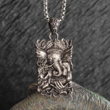Retro Fashion Seven Angels Magic Circle Solomon's Seal Necklace Pendant Men's Lucky Amulet Jewelry