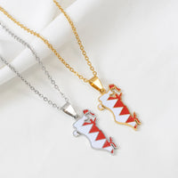 Anniyo Bahrain Map Flag Pendant Necklaces for Women Jewelry #500762