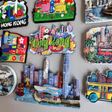 Hong Kong Refrigerator Magnets Tourism wood PVC Resin Fridge magnet Decoration Victoria Harbour Convention and Exhibition Centre