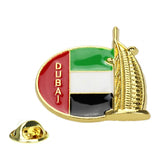 Flag Pin Collection Various Countries Flag Lapel Pin World Famous Building Badges Jewelry Gift for Friends