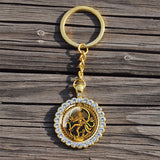 Shiva Nataraja Keychain Buddhist Jewelry Lakshmi Goddess Rhinestone Pendant Hinduism Amulet Keyring Gift