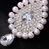 Imitation Pearl Forehead Chain Tikka Indian Head Accessories Ethnic Maang Rhinestone Bridal Headdress Chain Jewelry Festival