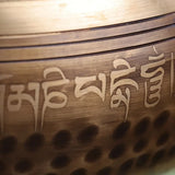 Nepal Large Bowl Singing 20cm Copper Handmade Buddha Bowls Tibetan Yoga Bowl Meditation Tools Buddha Sound Bowls Awareness Set