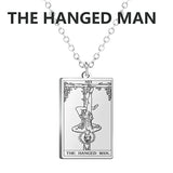 Dawapara Tarot Cards Necklace Women Stainless Steel Necklace Wealth Amulet Classic Tarot Major Arcana Divination Charm Jewelry