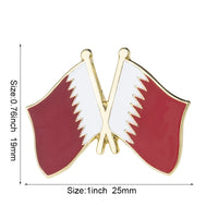 Bahrain Flag Badge Flag Brooch National Flag Lapel Pin International Travel Pins