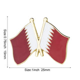 Bahrain Flag Badge Flag Brooch National Flag Lapel Pin International Travel Pins