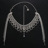 Multilayer Rhinestone Fringe Head Chain Forehead Headband Indian African Bohemian Hair Accesories Tiara Headdress Hair Jewelry