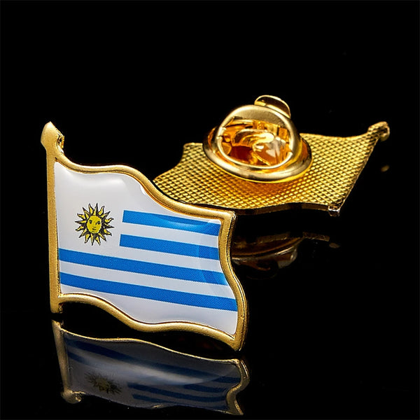 The Oriental Republic of Uruguay Of South America National Flag Badge Fashion Clothes Lapel Pins