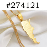 Anniyo Argentina Map With City Name Pendant Necklaces Women Girls Charm Argentine Maps Jewelry #274121