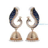 652F Retro Indian Bollywood Earrings Ethnic Earrings Kundan Jhumka Jhumki Drop Earring Gypsy Jewelry Decoration