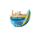 Italian Bay Fridge Magnet - 3D Coastal Travel Souvenir Mediterranean Seascape Decor Unique Europe Gift with Strong Magnet