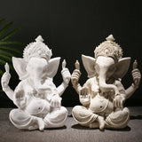 Resin Indian Ganesha Shiva God Statue Sai Baba of Shirdi Sculpture Lord Hanuman Hindu Buddha Religious Fengshui Home Decor