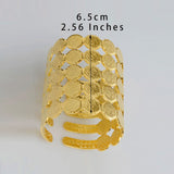 Anniyo Arab Coin Bracelets Gold Color Banglet Africa The Middle East Popular Jewelry Dubai Cuff Bracelet for Women Girls #254806