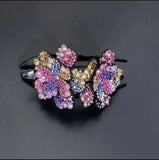 Fashion Acrylic Zircon Flower Hairpin Hair Accessories For Women Retro Elegant Duck Mouth Clip Headwear Ethnic Girl Jewelry Gift